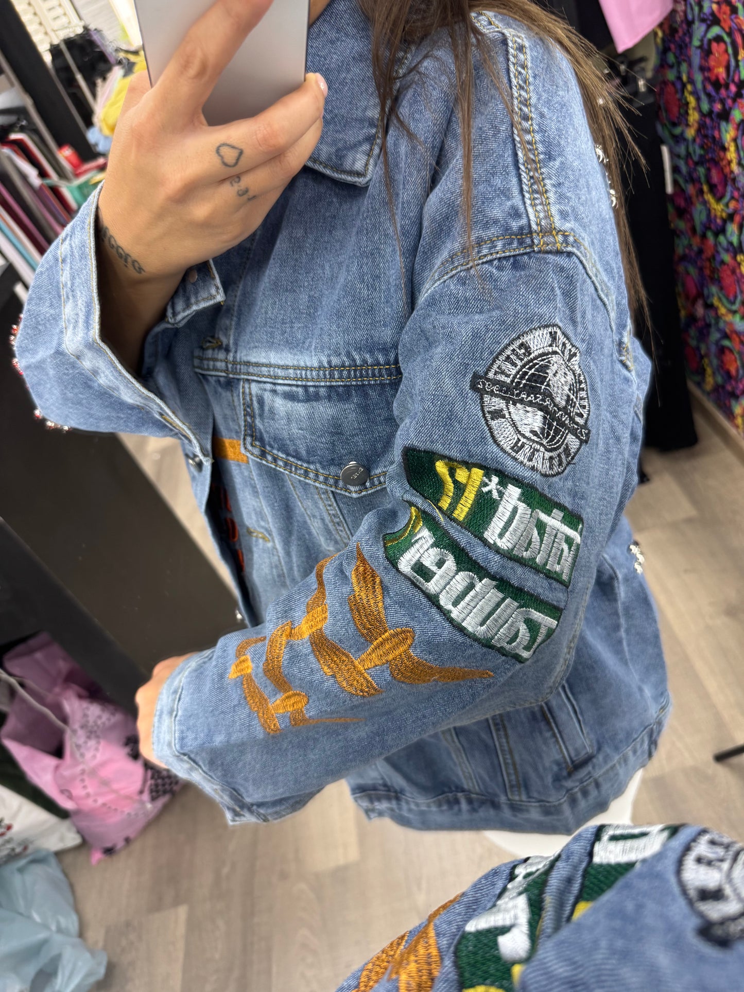 Giacchetto denim pluto