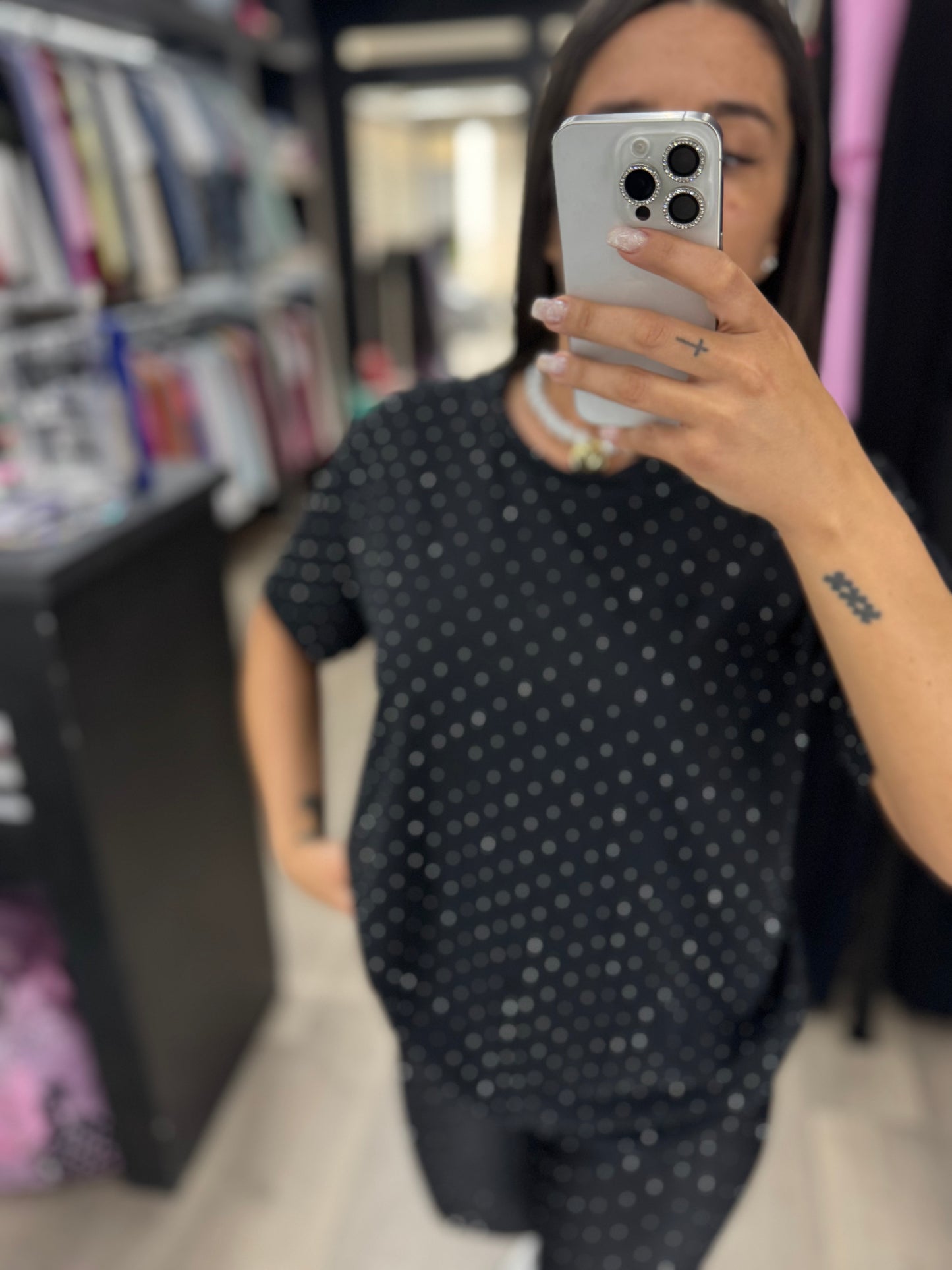 Maxi t shirt brillantini 101