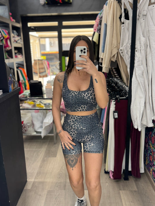 Coordinato diamond leopard 159