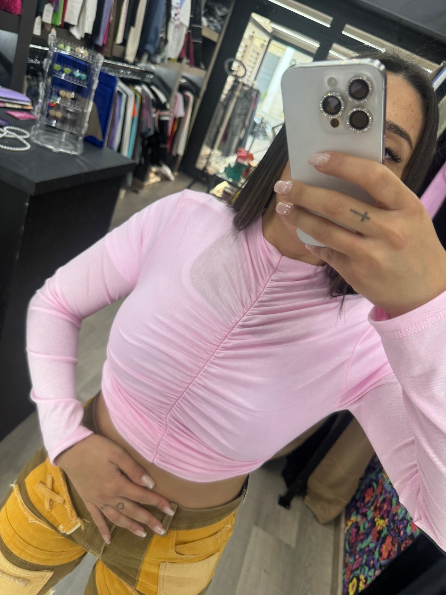 Maglia basic arricciata 88