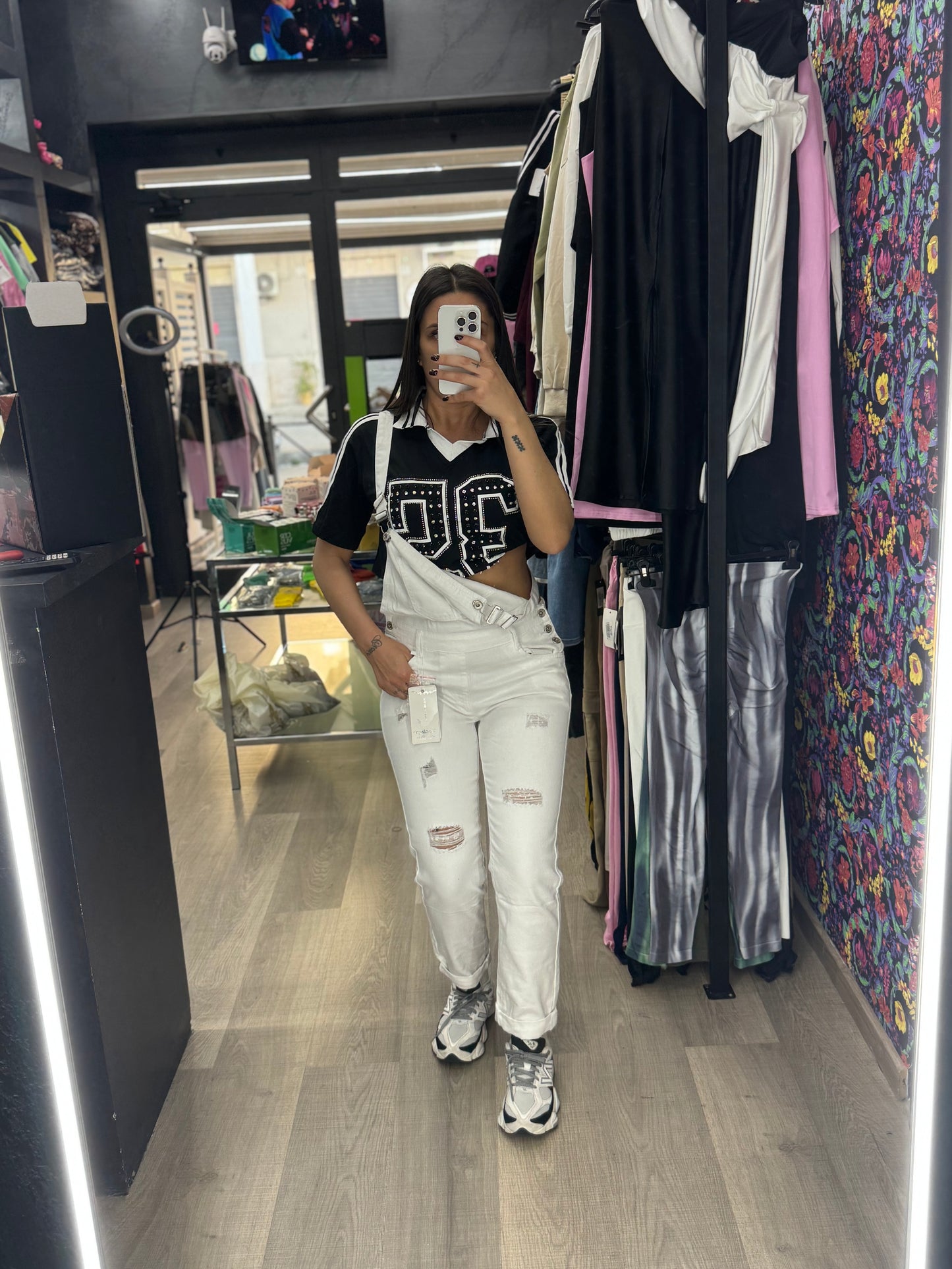 Salopette white 61