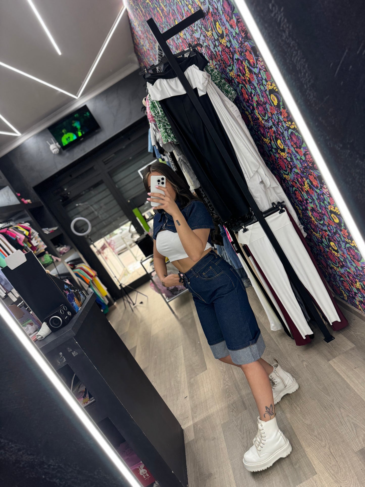 Coordinato denim scuro 575