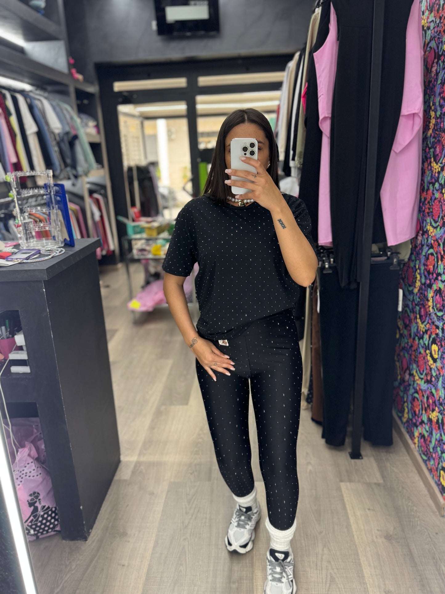 Maxi t shirt brillantini 101