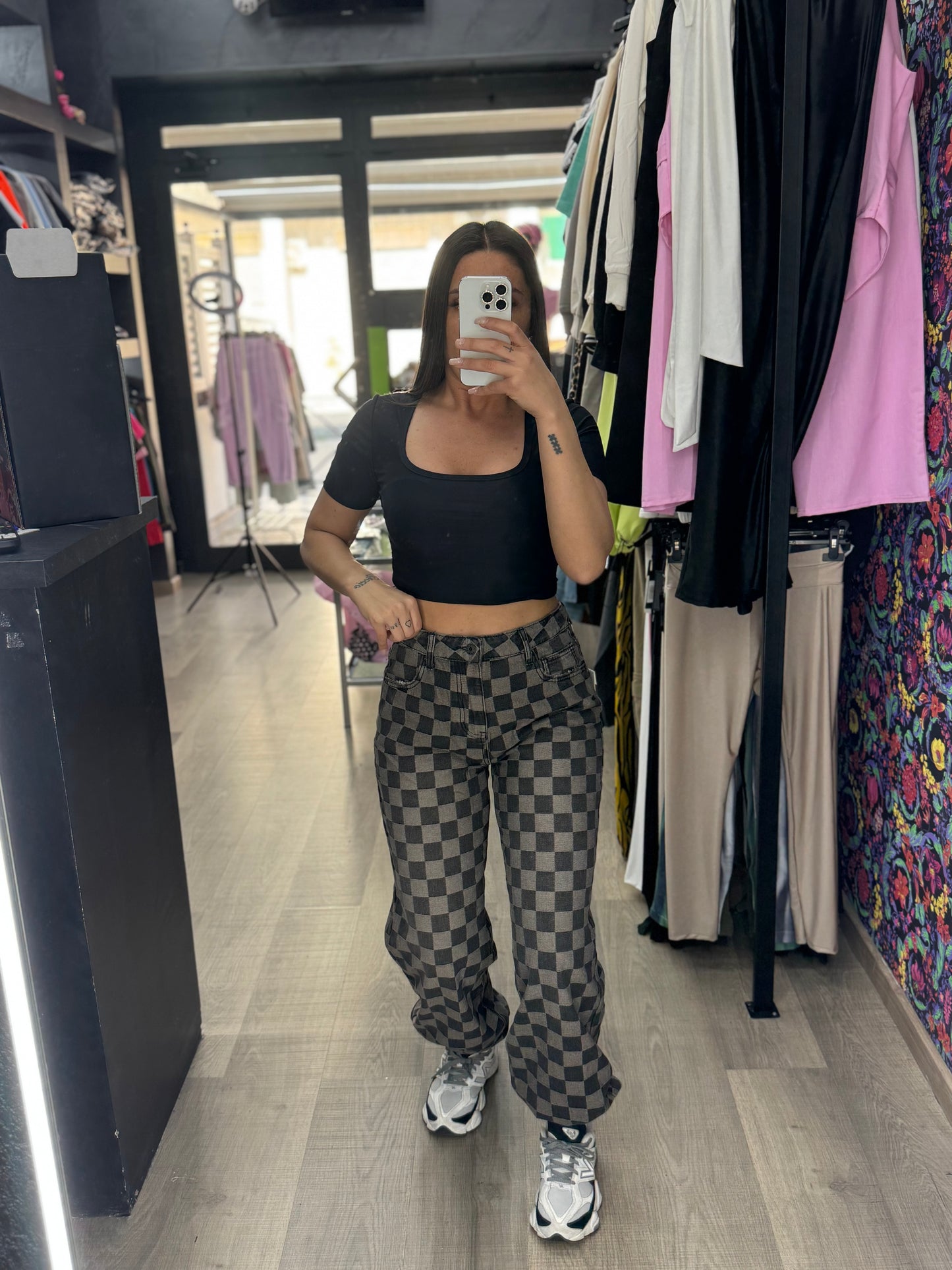 Jeans scacchi 69