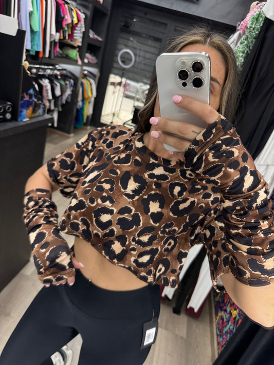 Top manicotti leopardata 300