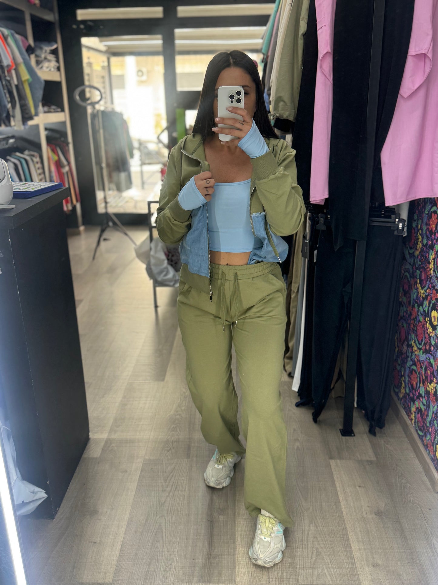 Tuta denim zip 71